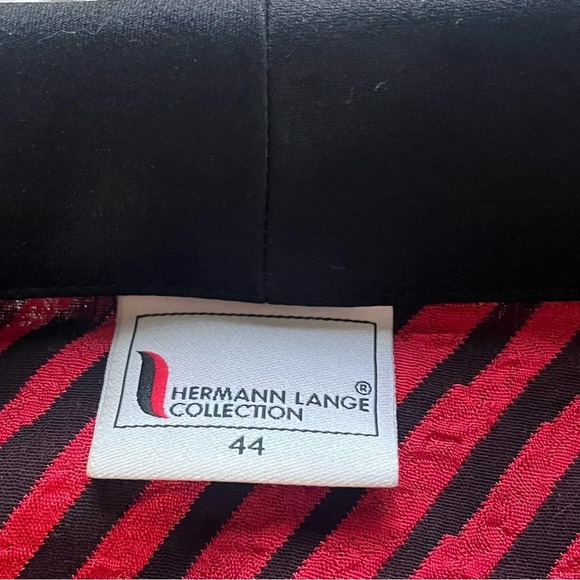 Hermann Lange collection blazer red black 44 / US size large / 12 - Picture 2 of 7
